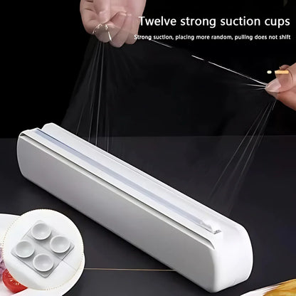 Plastic Cutter Adjustable PVC Film Discard Dispenser with Sent Sealing