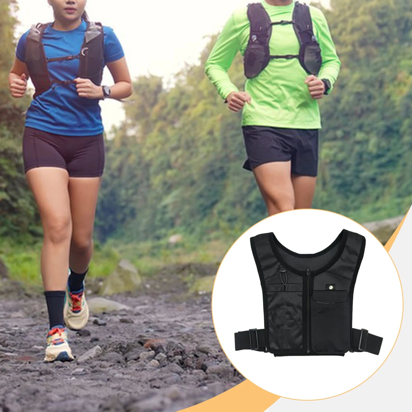 Running Backpack Hiking Bag Breathable Waterproof Portable Water Bottle Backpack Cycling Backpack for Camping, Adventure