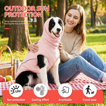 Dog Shirt,Cooling Vest Lightweight Breathable,Dog T-Shirts All-Season UV Protection Pet Clothes Quick Dry Soft Stretchy Shirt