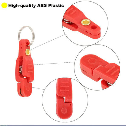 5 Pieces Heavy Tension Snap Release Clips for Weight Boat Fishing Downrigger with Key Ring for Kite Weight Downrigger ﻿ ﻿