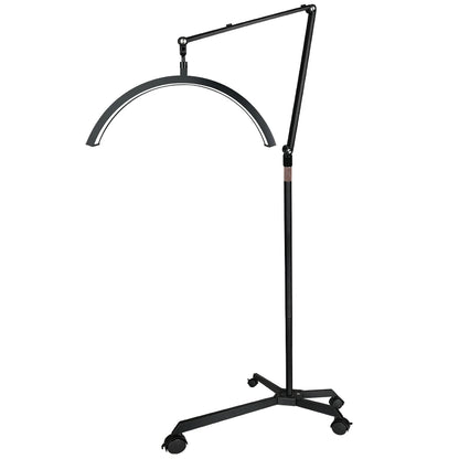 20inch Half Moon Light 36W 3200K-5600K Eyelash LED Floor Light Adjust Angle Eyelash Extension Lamp for Beauty Skincare Eyebrows