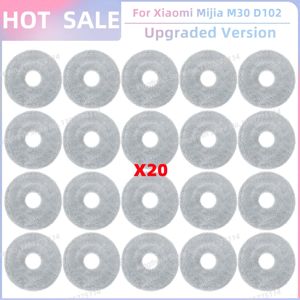 Fit For Xiaomi Mijia M30 D102, Xiaomi X20 Pro D102GL / X20 Max D109GL Parts Main Side Brush Filter Mop Cloth Dust Bag
