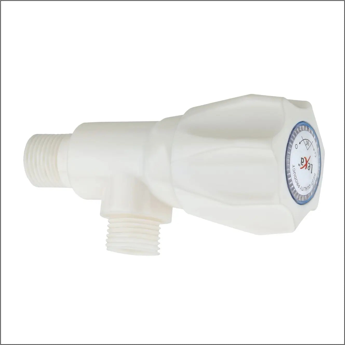 LEXA High Quality Virgin Plastic Quarter Turn PP Water Angle Cock High Grade Ceramic Basin Wall-mounted Modern Design Customized
