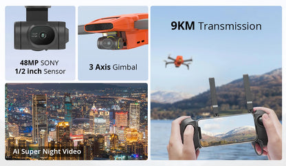 FIMI MINI 3 new Camera Drone 249g 4K 60fps AI Super Night Video 9KM flight distance 1/2-inch 48MP Sensor mini pro drone