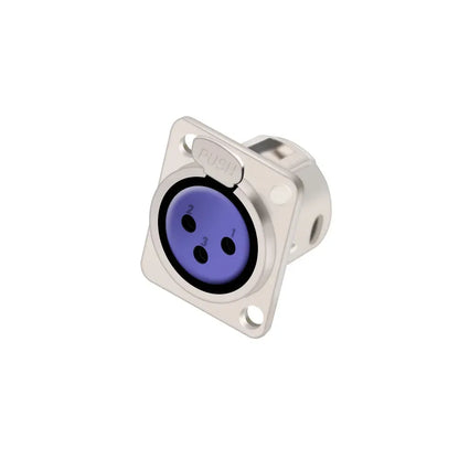 1pc 3Pin Male/Female XLR Speaker Panel Mount Chassis MIC Socket Adapter Audio Jack Connector,Zinc Alloy Shell+Copper Contact