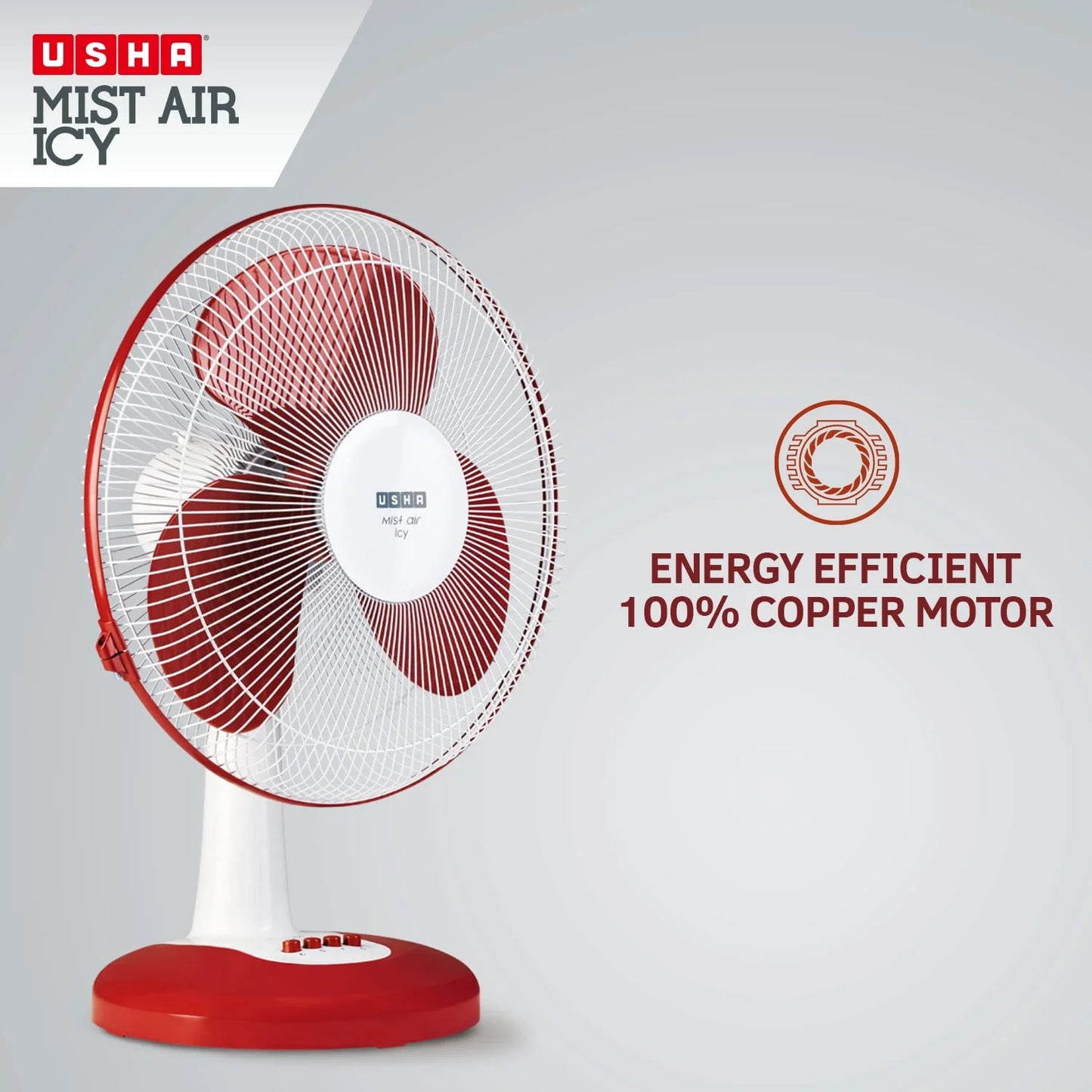 Hot Sale Custom Mechanical Plastic Table Desk Fan Home Office Press Button Electric Air Cooling Fan Foldable Energy Efficient