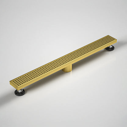 NEODRAIN 24 Inch Modern Design Golden 304 Stainless Steel Shower Drain with CUPC Certificate Ships From US Warehouse