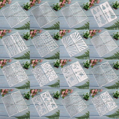 New Arrival Autumn Leaf Trees Background Metal Cutting Dies for 2025 DIY Scrapbooking Winter Frame Card Making Note Stencils