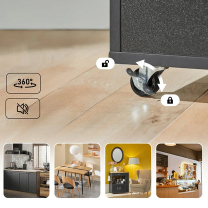 SoBuy FKW113 serving trolley kitchen cart narrow kitchen island on wheels microwave wardrobe trolley for kitchen