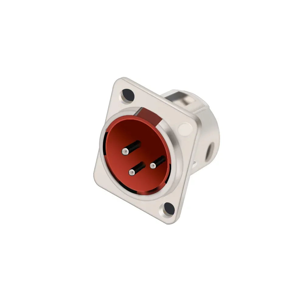 1pc 3Pin Male/Female XLR Speaker Panel Mount Chassis MIC Socket Adapter Audio Jack Connector,Zinc Alloy Shell+Copper Contact