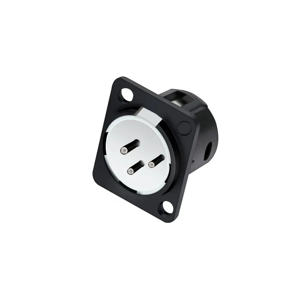 1pc 3Pin XLR Male/Female Panel Mount Chassis MIC Socket Audio Microphone Jack Plug Connector,Zinc Alloy Shell+Copper Contact