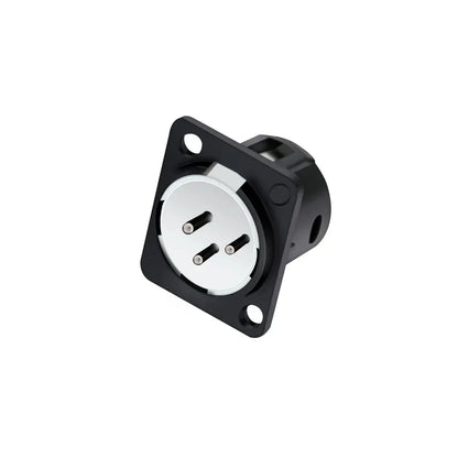 1pc 3Pin XLR Male/Female Panel Mount Chassis MIC Socket Audio Microphone Jack Plug Connector,Zinc Alloy Shell+Copper Contact