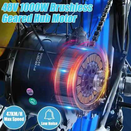 Fast Delivery Ebike Electric Bike Adult US Warehouse Electric City Bike Off Road Snow Beach Cruiser 1000W 48V 16Ah E Bicycles