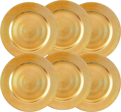 Top Selling Wholesale Traditional Serveware Metal Gold Stainless Steel Charger Plate for Dinner Plates for Home and Kitchen