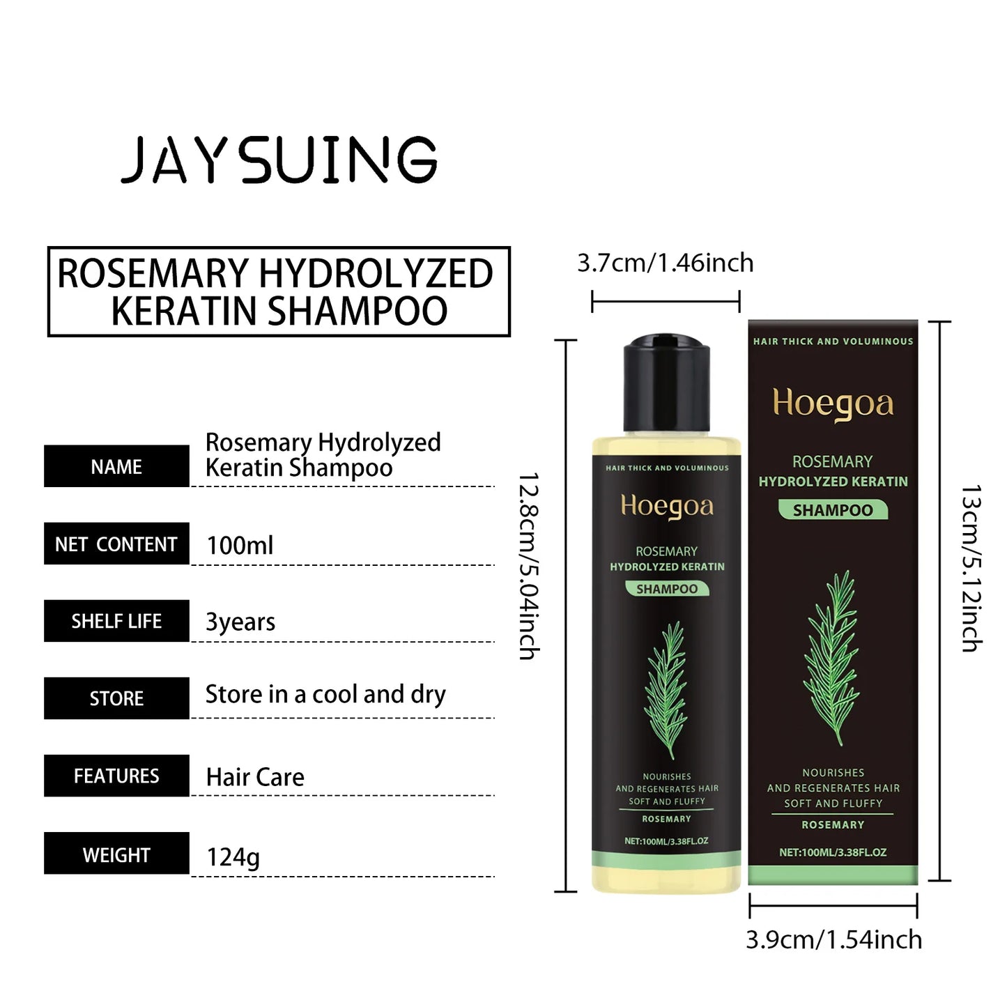 Thickening Shampoo Control Oil Boost Volume Strengthen Strands Reduce Breakage Nourishing Repairing Rosemary Hair Care Shampoo
