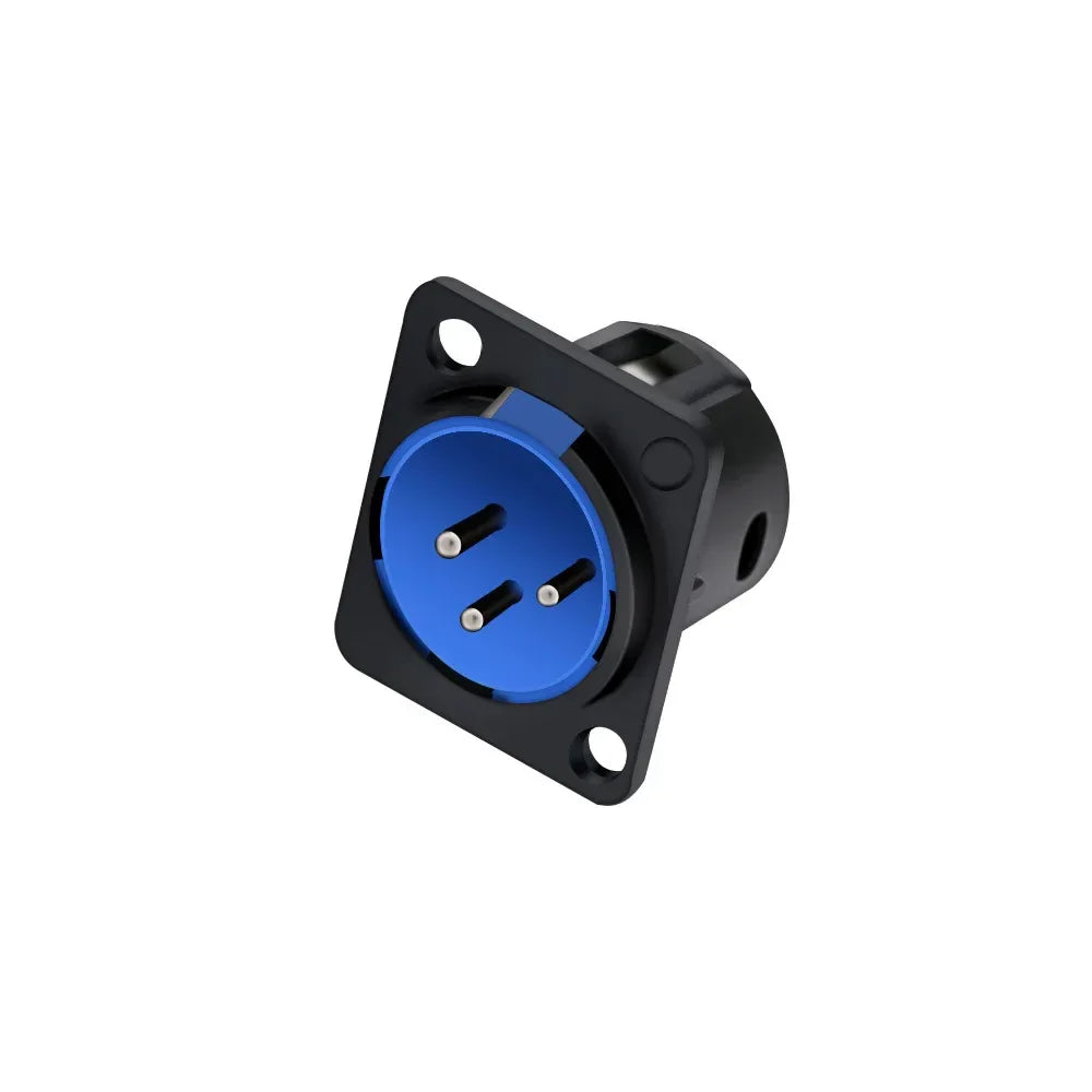 1pc 3Pin XLR Male/Female Panel Mount Chassis MIC Socket Audio Microphone Jack Plug Connector,Zinc Alloy Shell+Copper Contact