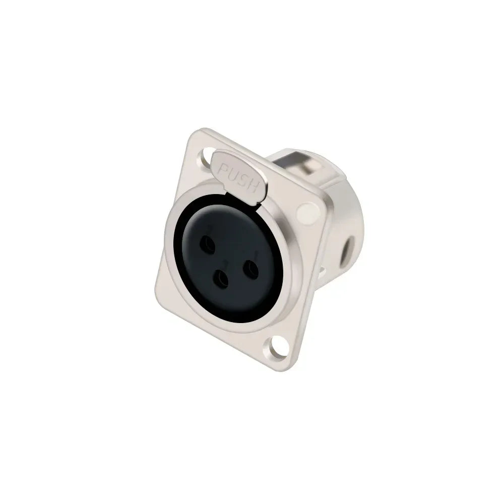 1pc 3Pin Male/Female XLR Speaker Panel Mount Chassis MIC Socket Adapter Audio Jack Connector,Zinc Alloy Shell+Copper Contact