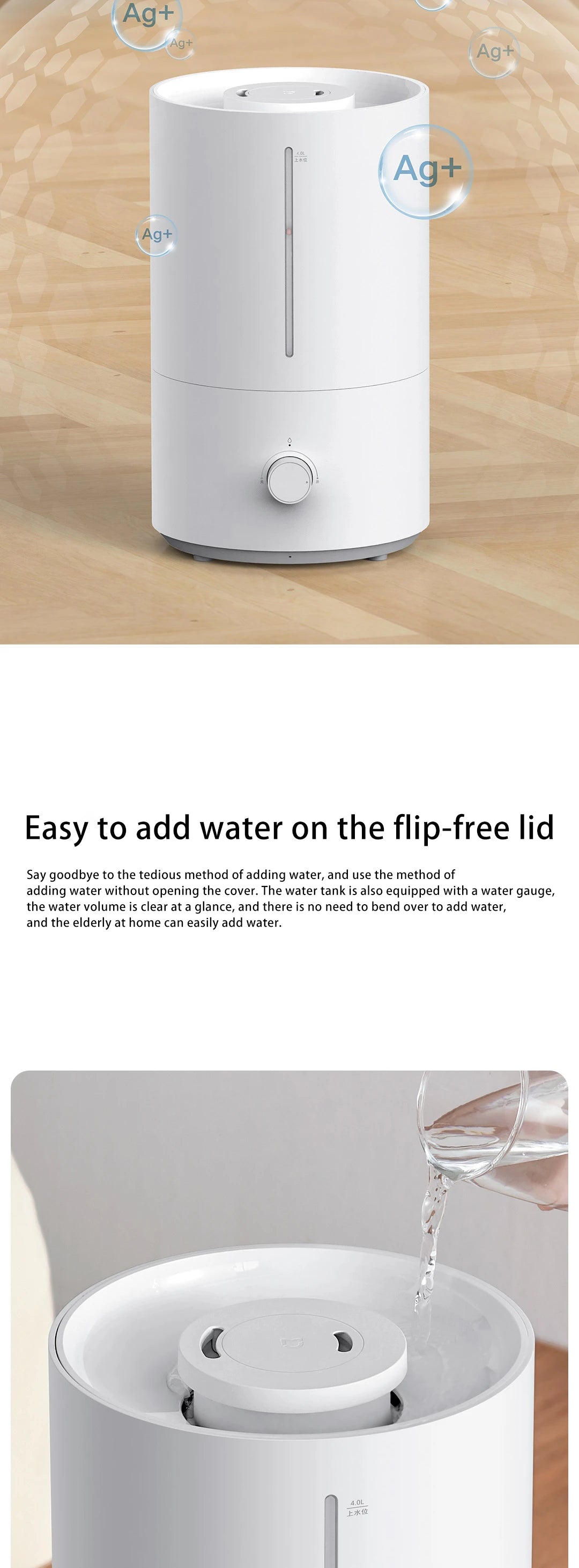 Original Mijia Humidifier 4L Mist Maker Broadcast Aromatherapy Essential Oil Diffuser Scent Home Air Humidifiers