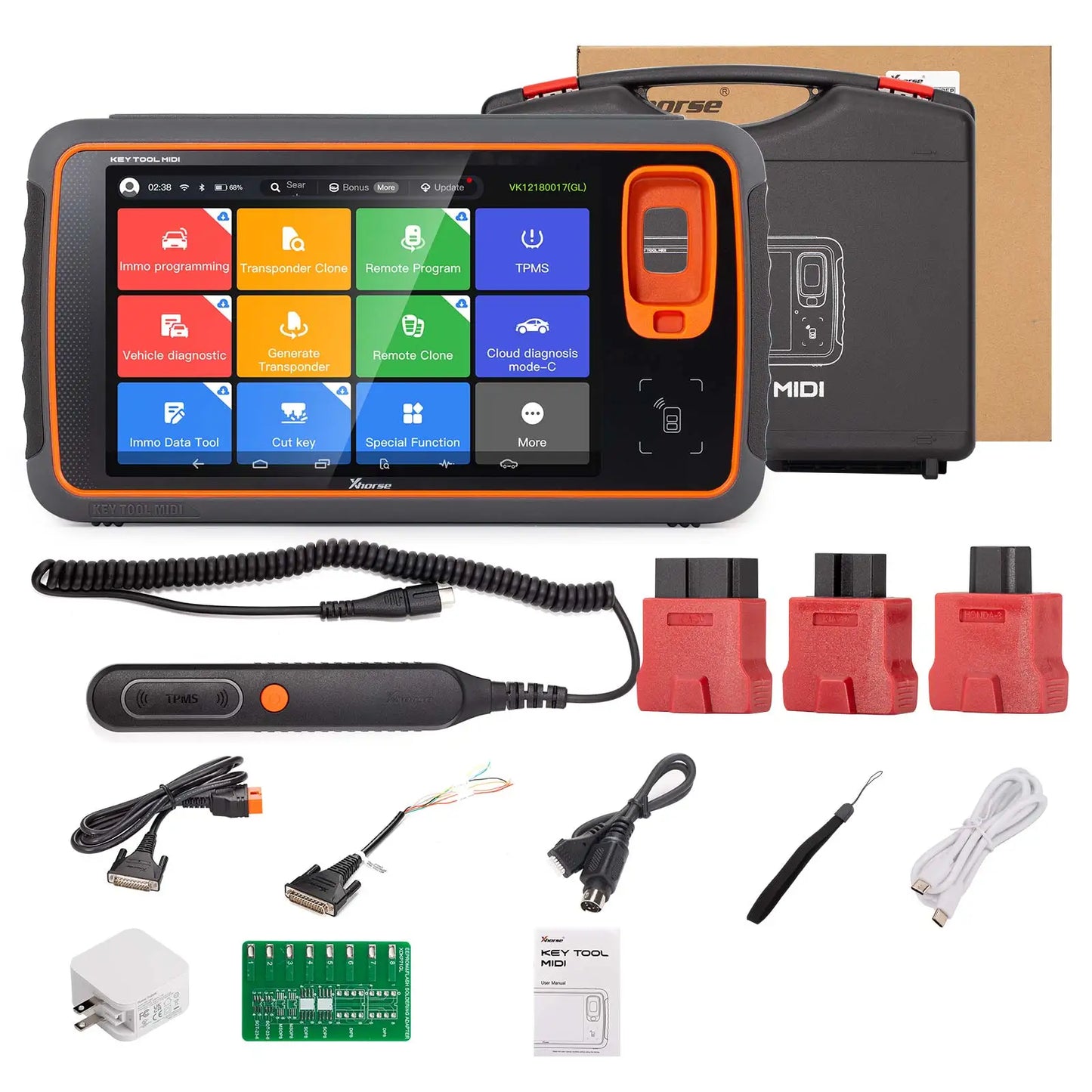 US Version Free Ship XHORSE XDKMD0EN MIDI Key Tool Basic Version 2-in-1 IMMO & Tire Pressure Sensor Programmer