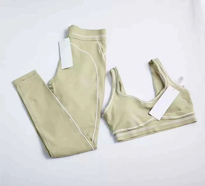2026 Fashion Yoga Pilates Stretch Seamless Sale Leggings 2 Piece Set for Women