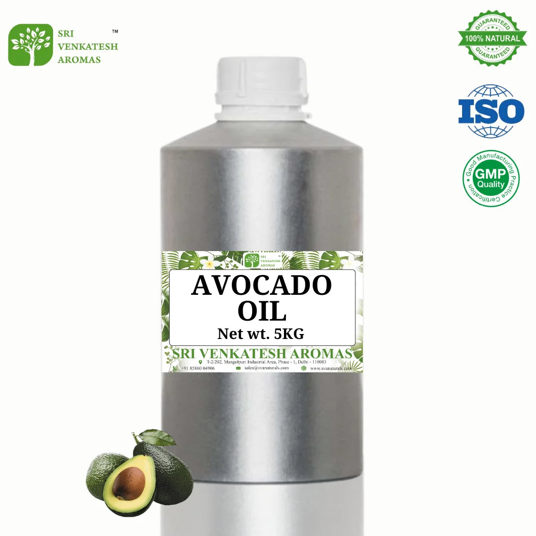 Wholesale Cold-Pressed Avocado Oil 100% Natural Plant-Based Extract Direct from Manufacturers India | 5 kg Pack