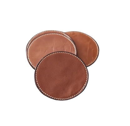 Uniquely Marvelous Design Promotional Leather Hot Drink Coasters Table Decorative Accessories Sale Elegant Leather Mats Pads