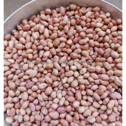 Wholesale Natural Brown Skin Raw Dried Peanut Kernels Bulk Grade GMO Free 25/30/50kg 40kg Jute Bags APEDA Certified India Low