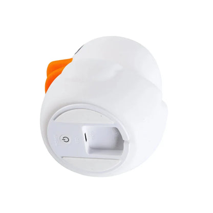 Kit Até 3 Mini Luminária Abajur Pato Fofo Led Silicone Touch Recarregável