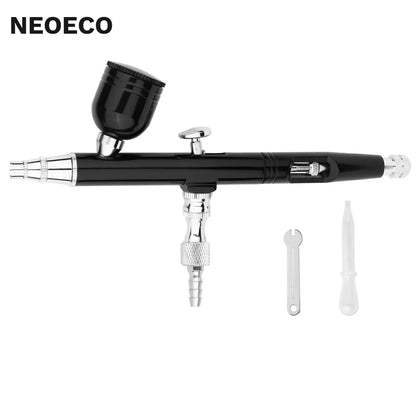 Airbrush Tool Dual Action Gravity Feed 0.3mm Nozzle Spray Gun Cake Decorating Brushes For Makeup Nail Manicure Tatoo Paint Straw