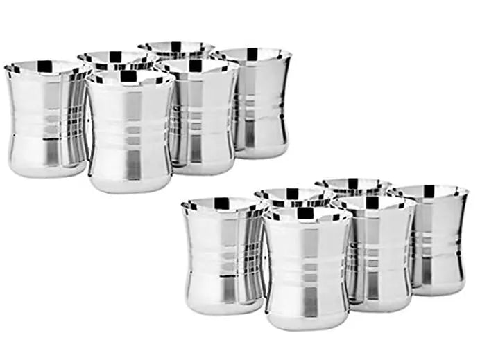 Top Seller Metal Drinking Stackable Durable Party Wine Glasses Stainless Steel Tumbler Cup Drinking Glass Wholesale Bulk Orders