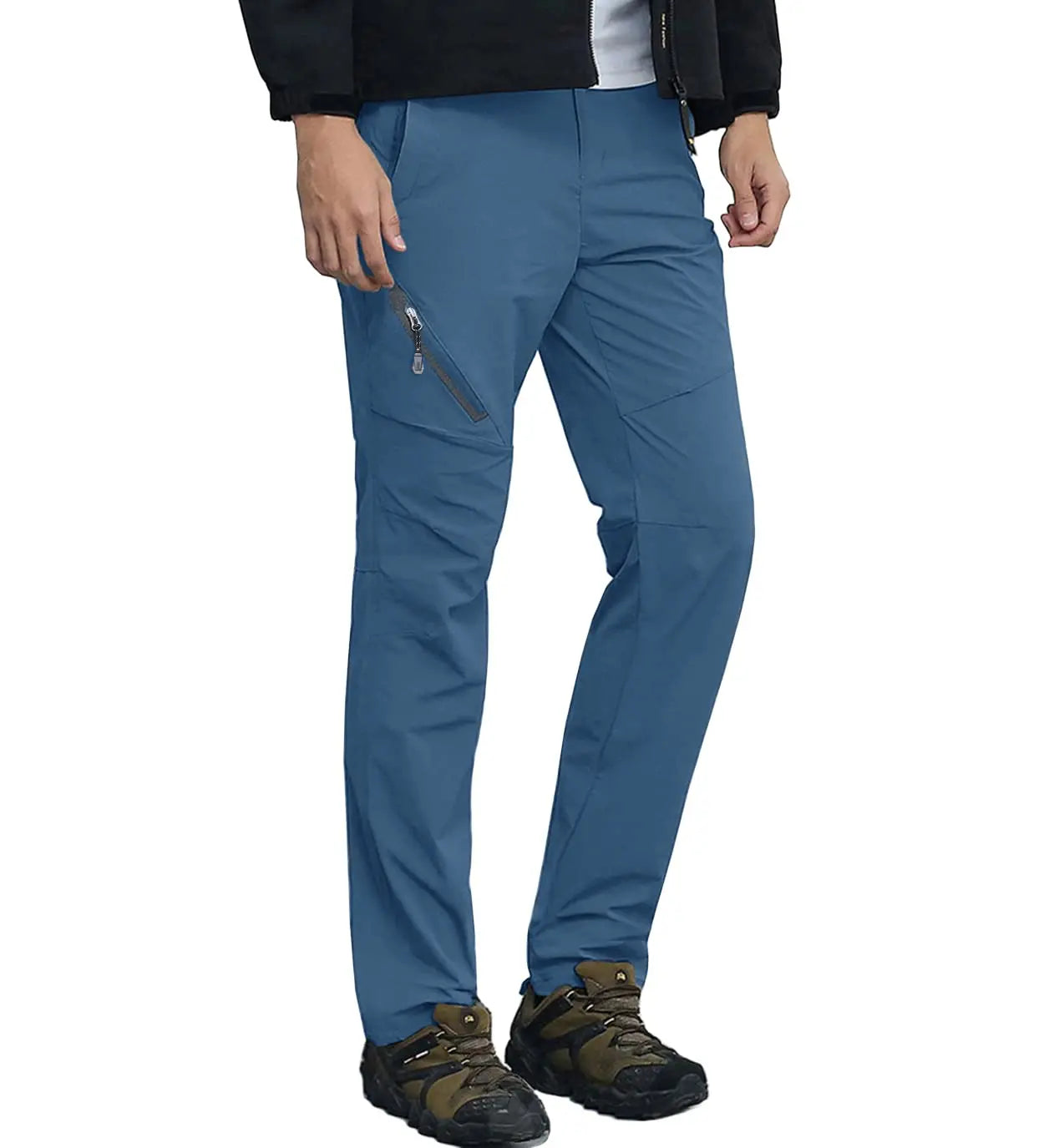 TACVASEN Quick Dry Outdoor Hiking Pants Men Summer Lightweight Rip-stop Cargo Work Trousers Multi-Pockets Camping Fishing Pants