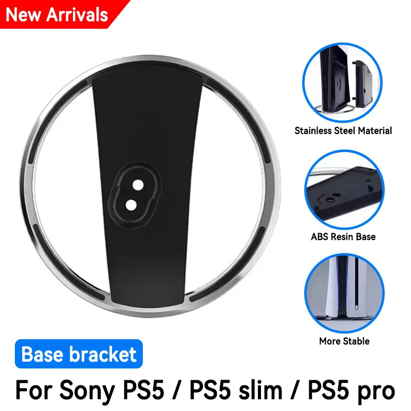 New Metal Stand Console Stand With Screws for PS5 Slim/PS5 PRO Vertical Storage Stand Gaming Accessories