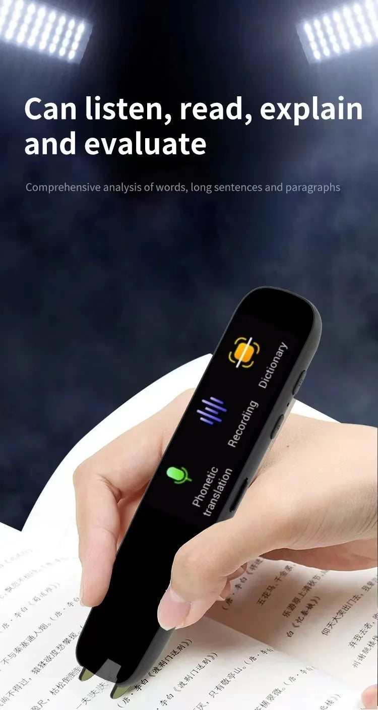Scanning Translation Pen Portable Translator Spanish Russian Arabic Portuguese Korean French Ukraine Hebrew Offline Translate A6