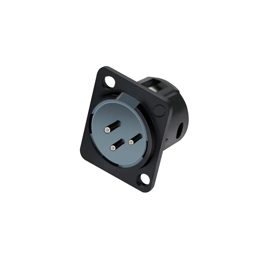 1pc 3Pin XLR Male/Female Panel Mount Chassis MIC Socket Audio Microphone Jack Plug Connector,Zinc Alloy Shell+Copper Contact