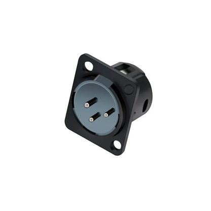1pc 3Pin XLR Male/Female Panel Mount Chassis MIC Socket Audio Microphone Jack Plug Connector,Zinc Alloy Shell+Copper Contact