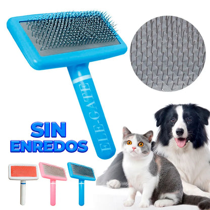Free Your Furry Companion From Tough Knots with Easy-to-Use Pet Grooming Brush Customizable PP Plastic Hair Removal Tool