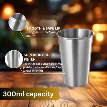 High Quality Wholesale  Stainless Steel Pint Cup Shot Wine Glasses Metal Cup for Drinking Outdoors Serving Hot Cold Drinks