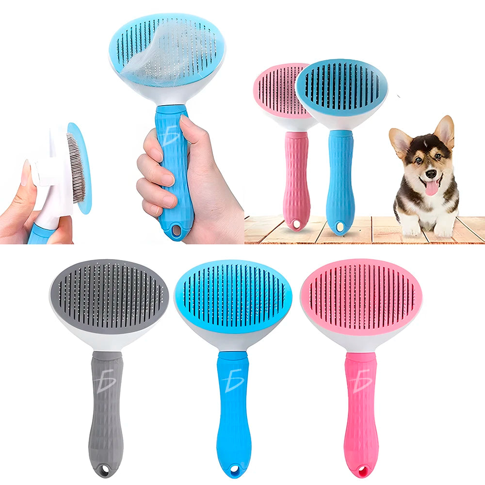 Convenient Plastic Bristle Brush for Long or Short Hair