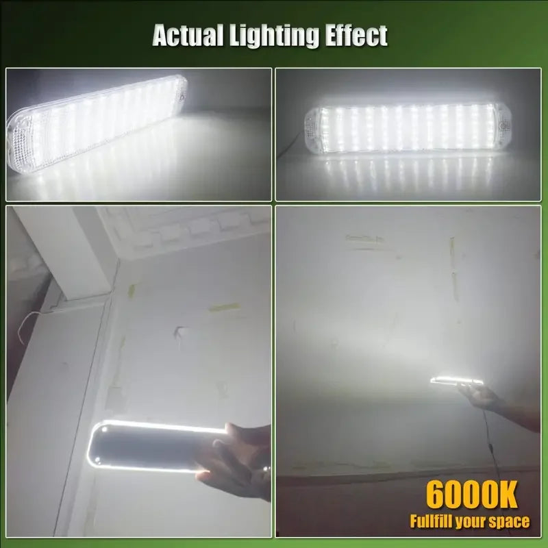 72LED 12V-80V Car Interior Light High Bright Cabin Dome Roof Ceiling Lamp Car Interior Reading Light For Trucks Campers Boats RV