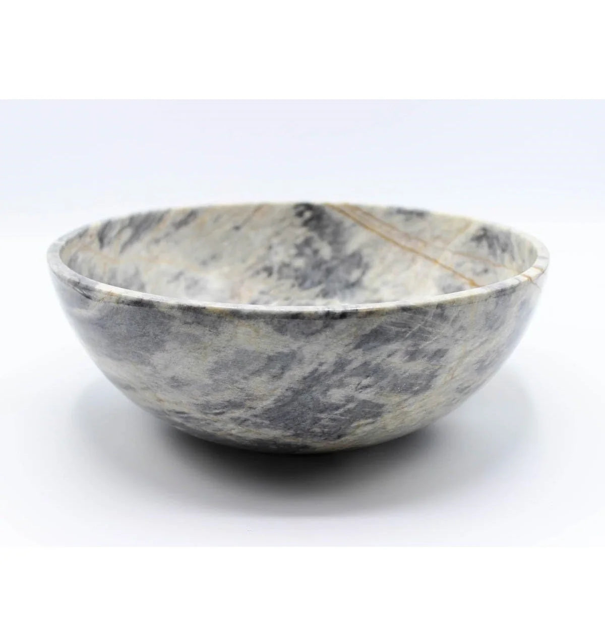 High Quality Blackish Marble Bowl Modern Luxury Home Table Christmas Decor Stylish New Decorative Piece Polished Technique