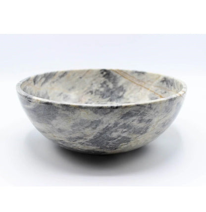 High Quality Blackish Marble Bowl Modern Luxury Home Table Christmas Decor Stylish New Decorative Piece Polished Technique