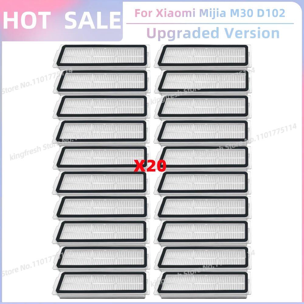 Fit For Xiaomi Mijia M30 D102, Xiaomi X20 Pro D102GL / X20 Max D109GL Parts Main Side Brush Filter Mop Cloth Dust Bag
