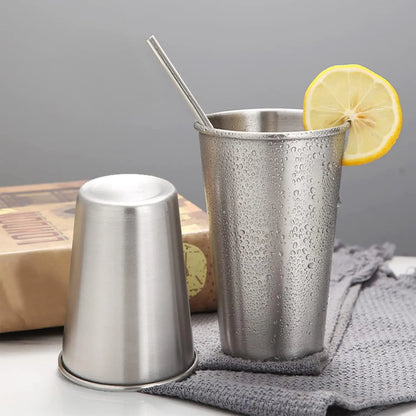 Cheap Prices Available Eco-Friendly Single Layer Stainless Steel Pint Cups Tumblers Dishwasher Safe Unbreakable for Beer Water