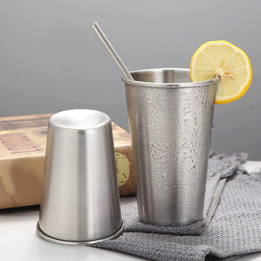 Cheap Prices Available Eco-Friendly Single Layer Stainless Steel Pint Cups Tumblers Dishwasher Safe Unbreakable for Beer Water