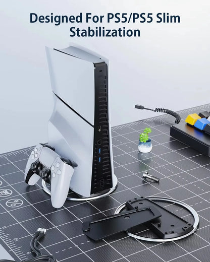 New Metal Stand Console Stand With Screws for PS5 Slim/PS5 PRO Vertical Storage Stand Gaming Accessories