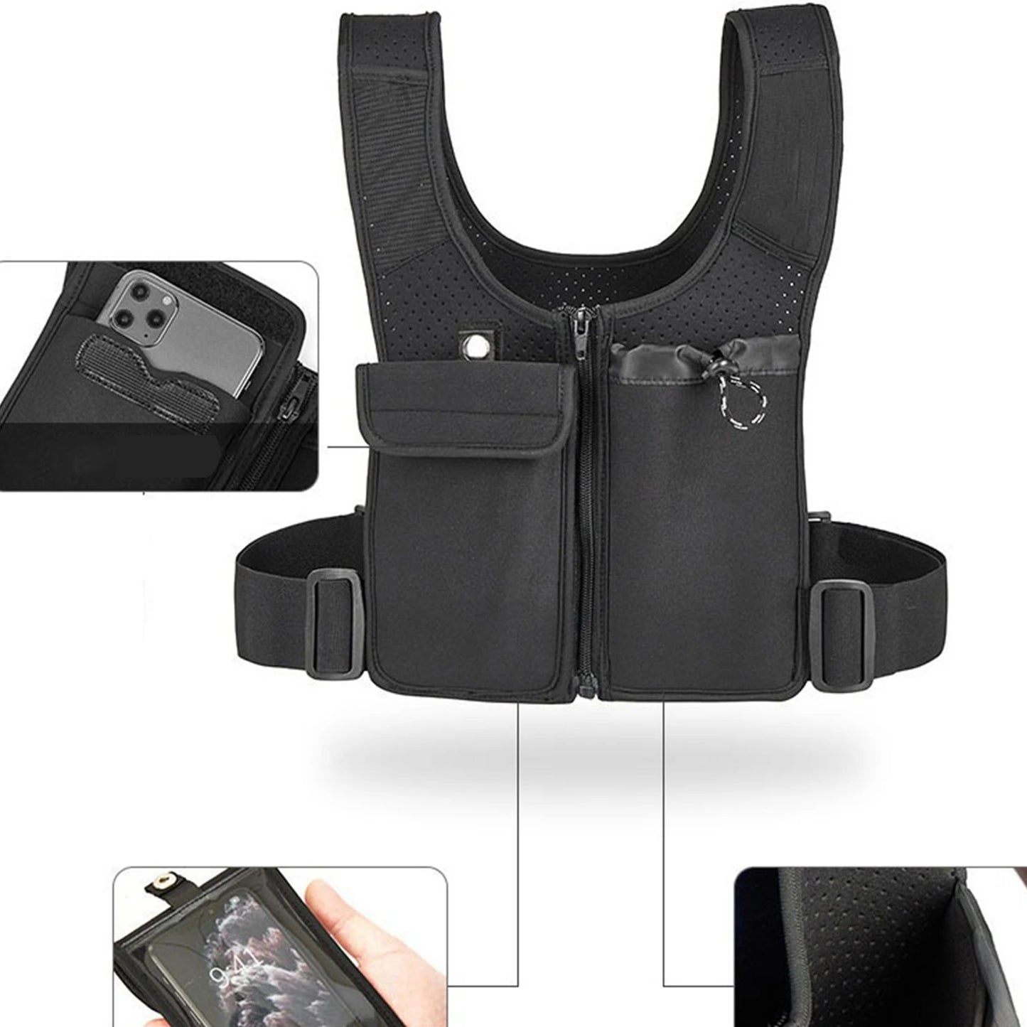 Running Backpack Hiking Bag Breathable Waterproof Portable Water Bottle Backpack Cycling Backpack for Camping, Adventure