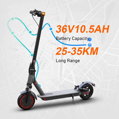 2026 New AOVOPRO P7 Turn Signal Electric Scooter 350W 8.5 Inch Tire Smart Escooter 31KM/H 36V10.5AH Electric Scooter for Adults