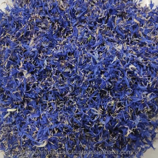 Blue Dried Cornflower petals Exporters From India