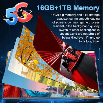 Global Version 10.36 Inch 14 Core 20000mAh New 5G Tablet 16GB+1TB Dual SIM Android 13.0 16MP+32MP Camera Bluetooth WiFi GPS WPS