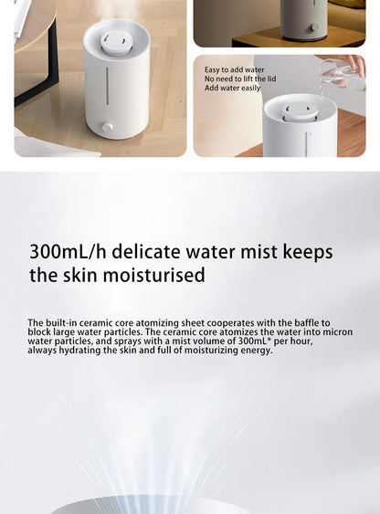 Original Mijia Humidifier 4L Mist Maker Broadcast Aromatherapy Essential Oil Diffuser Scent Home Air Humidifiers